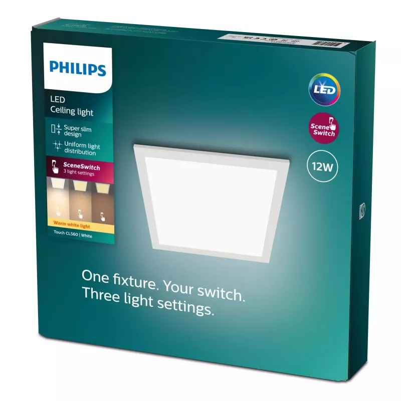 Plafón Philips Functional Panel 12 W LED cuadrado 300×300×42 mm, blanco