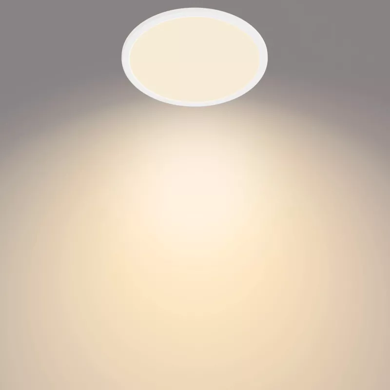 Plafón Philips Functional Super Slim 15 W blanco redondo baño