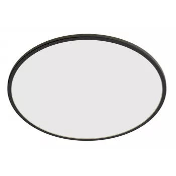 Plafón Philips SuperSlim 15W LED, 4000K, IP54, 250×250 mm, negro/blanco