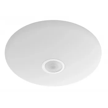 Plafón Philips Functional Mauve 6 W LED, redondo 250×72 mm, blanco, bombilla integrada fija