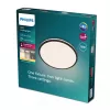 Plafón Philips Functional Ozziet 18 W LED, redondo, negro, bombillas integradas fijas, 220–240 V