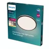 Plafón Philips Ozziet 36 W LED, redondo 500×55 mm, negro, módulo LED no reemplazable