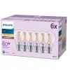 Bombilla Philips Filament Frosted 60W A60 E27 x6, 7 W, 60 W, E27, 806 lm, 15000 h, blanco cálido