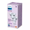Foco Philips 50W PAR16 GU10 2 uds., 4.6 W, 50 W, GU10, 390 lm, 15000 h, blanco frío