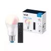 Bombilla WiZ 8W (Eq.60W) A60 E27 x1 + mando a distancia, lámpara inteligente, Wi-Fi/Bluetooth, blanco, Wi-Fi 4 (802.11n), 802.11b, 802.11g, LED, E27