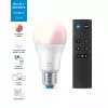 Bombilla WiZ 8W (Eq.60W) A60 E27 x1 + mando a distancia, lámpara inteligente, Wi-Fi/Bluetooth, blanco, Wi-Fi 4 (802.11n), 802.11b, 802.11g, LED, E27
