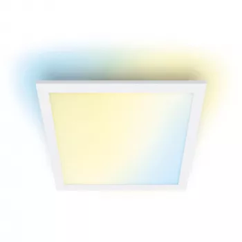 Lámpara de techo inteligente Signify WiZ Panel Ceiling 12 W cuadrada, 12 W, Wi‑Fi, 300×300×42 mm, blanco
