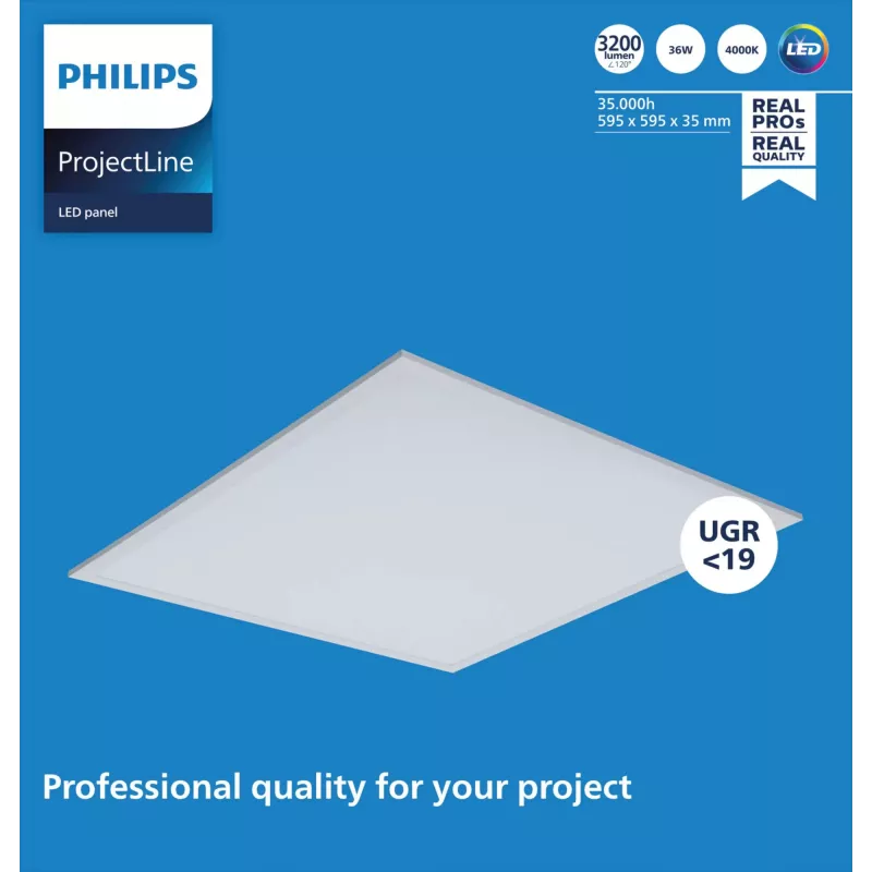 Panel LED Philips OC Panel 6060 4000K blanco IP20 — lámpara empotrable/de techo 60x60 cm