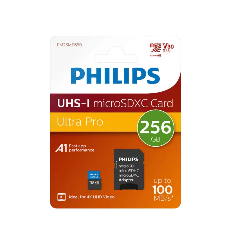 Tarjeta de memoria Philips FM25MP65B/00 256 GB MicroSDXC UHS-I Class 3
