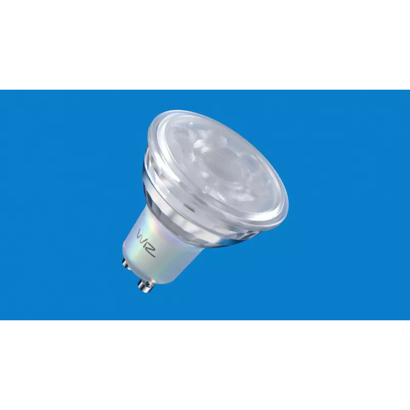 Lámpara inteligente WiZ Spot 50 W PAR16 GU10 blanco 3 uds.