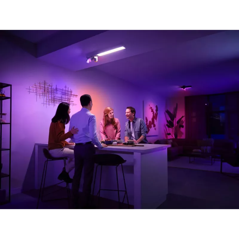 Philips Hue White and Colour Ambience Centris lámpara de techo 3 focos