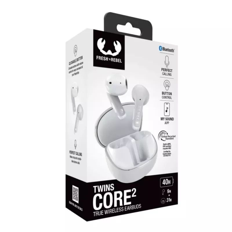 Hama Twins Core 2 headset True Wireless Stereo (TWS) auriculares de botón telefonía/música USB Type-C Bluetooth gris