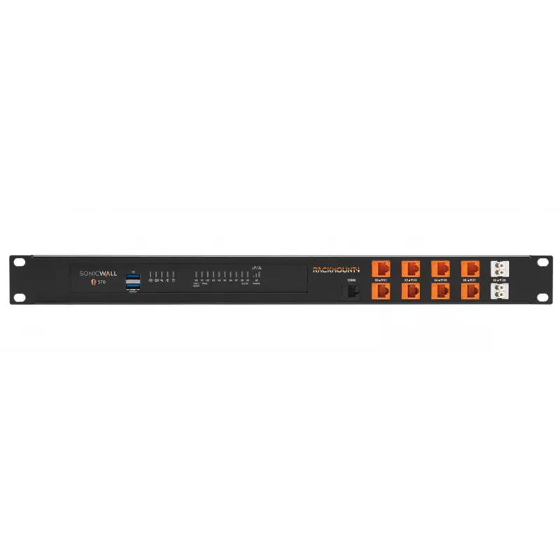 Rackmount IT Kit de rack para SonicWall TZ570W RM-SW-T12 1U – Montaje en rack 1U compatible