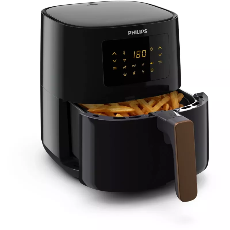 Freidora de aire Philips HD9255/80 — 4,1 l, 1400 W, control táctil, negra