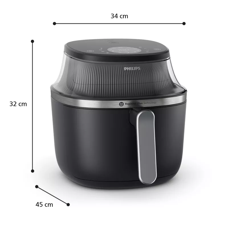 Freidora de aire Philips 3000 Series Ovi XL NA341/00 – freidora de aire de sobremesa RapidAir Plus