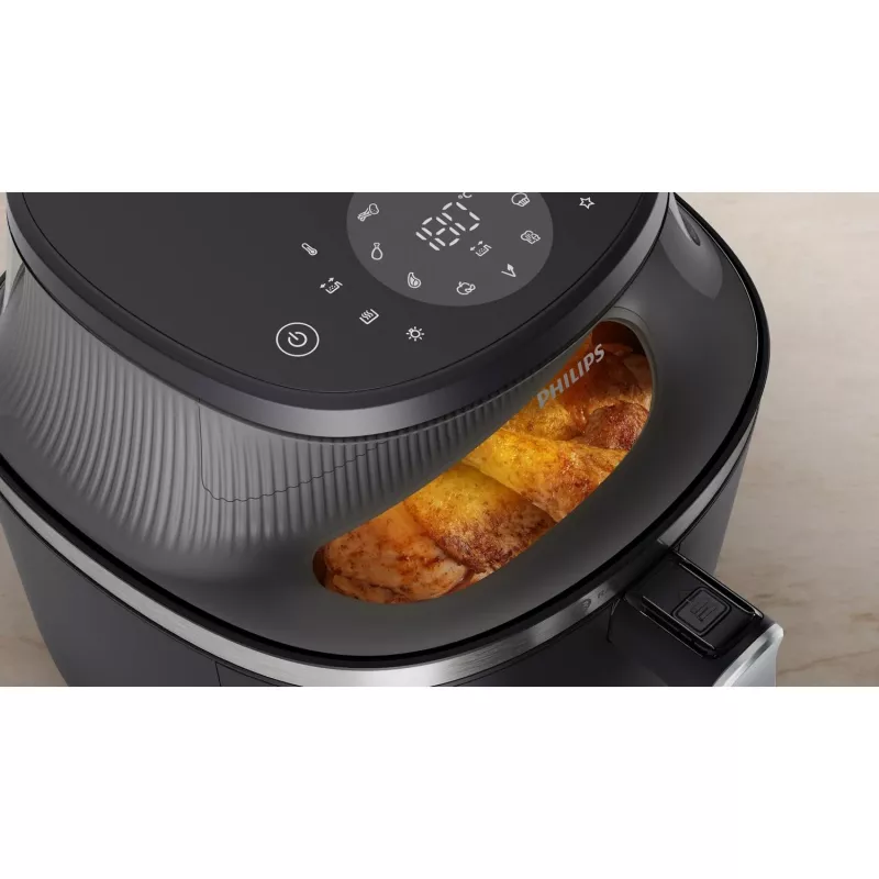 Philips 3000 series NA331/00 freidora individual 6,2 L de pie 1700 W freidora de aire negra, plateada