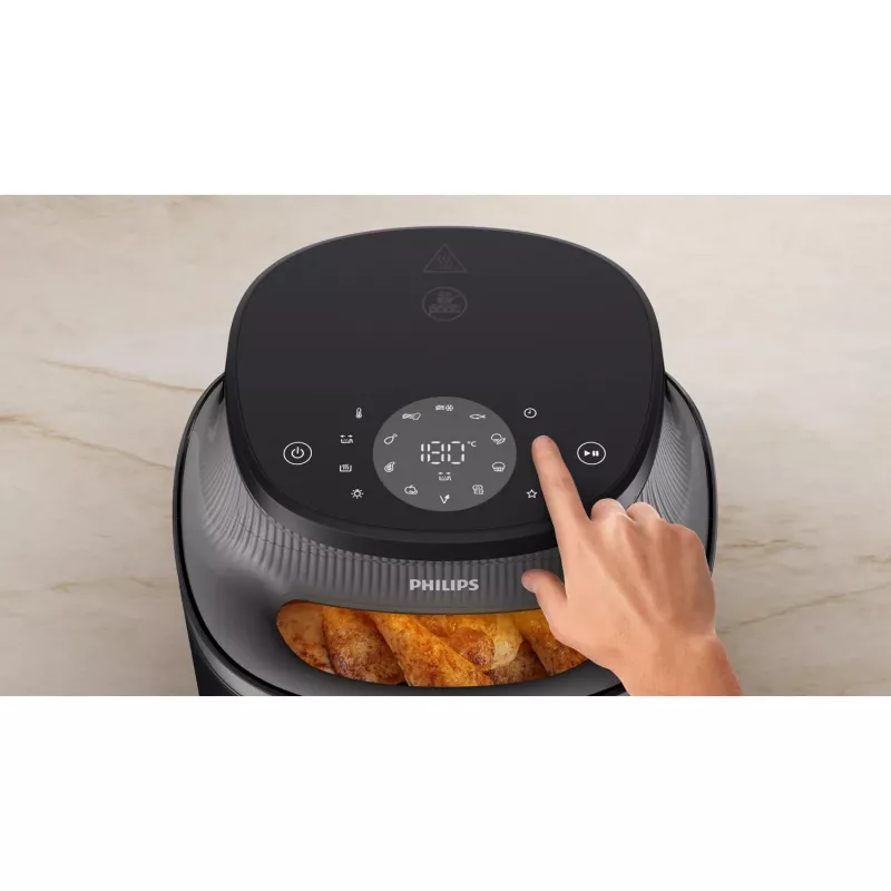 Philips 3000 series NA331/00 freidora individual 6,2 L de pie 1700 W freidora de aire negra, plateada