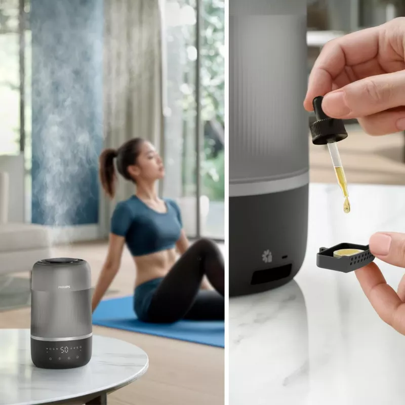 Humidificador ultrasónico Philips HU1510/03 3L negro 19,6W