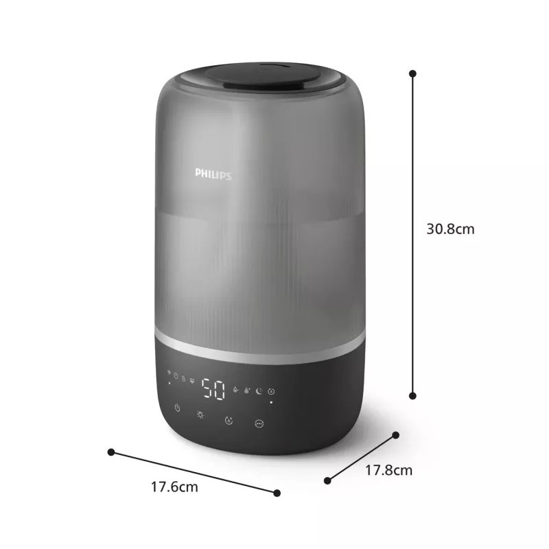 Humidificador ultrasónico Philips HU1510/03 3L negro 19,6W