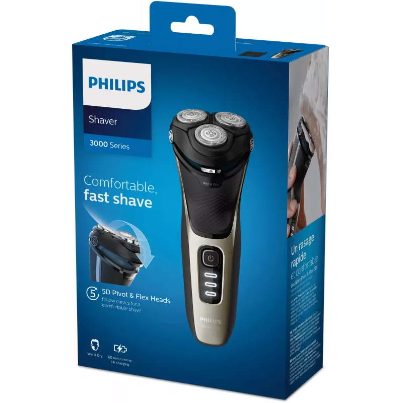 Philips SHAVER Series 3000 S3230/52 afeitadora en húmedo o en seco, Series 3000
