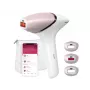 Depiladora IPL Philips Lumea 9000 Series BRI955/01 — SenseIQ, batería, dorado/blanco, pierna completa 8,5 min.