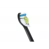 Cabezales de cepillo de dientes de repuesto Philips HX6066/88 Optimal White, pack de 6, negro, intervalo de sustitución de 3 meses