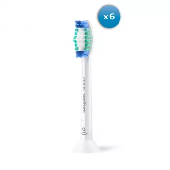 Cabezales de cepillo de repuesto Philips ProResults HX6016 pack de 6 blanco 6 uds. intervalo de recambio 3 meses