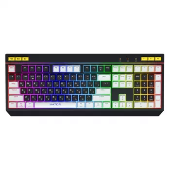 HATOR Icefall Teclado gaming USB QWERTY US English negro RGB LED