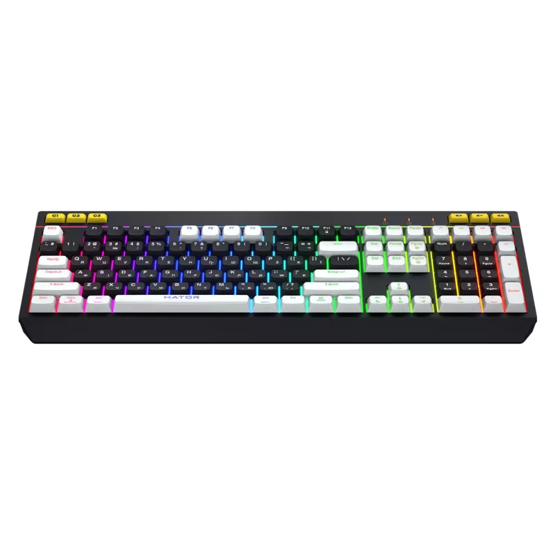 HATOR Icefall Teclado gaming USB QWERTY US English negro RGB LED