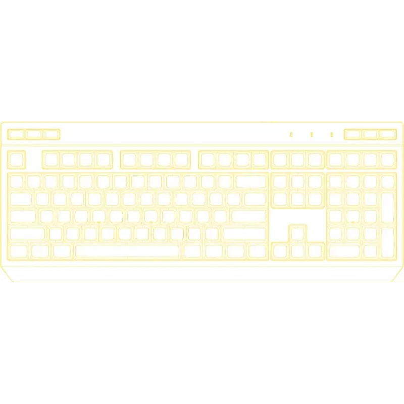 HATOR Icefall Teclado gaming USB QWERTY US English negro RGB LED
