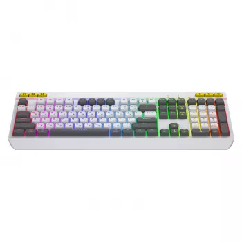 HATOR Icefall Teclado gaming USB QWERTY US-English blanco Full-Size RGB LED