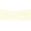 HATOR Icefall Teclado gaming USB QWERTY US-English blanco Full-Size RGB LED