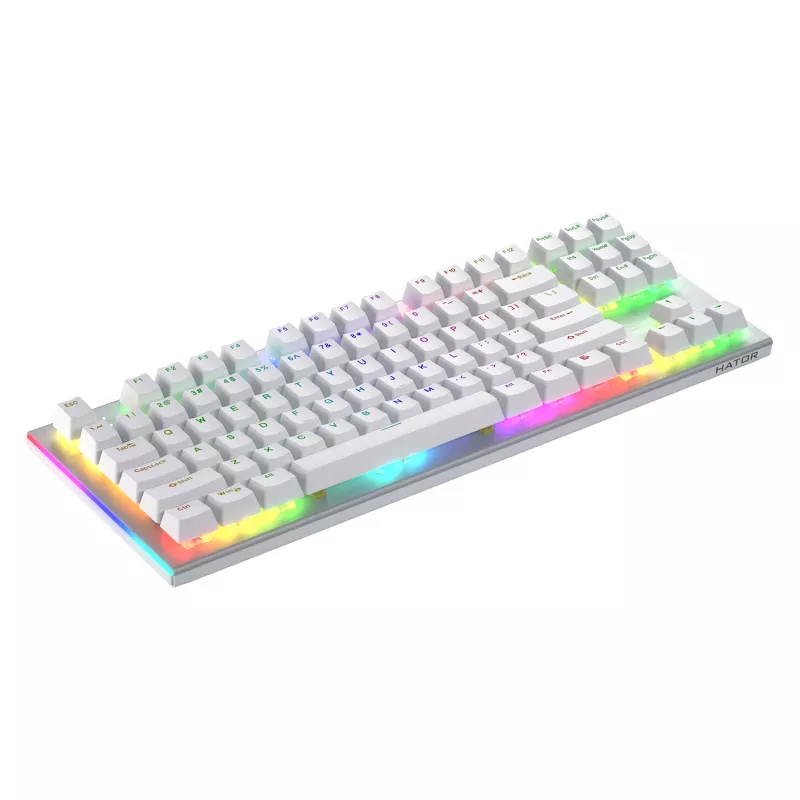 HATOR Gravity X TKL Teclado gaming USB QWERTY US English blanco