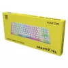 HATOR Gravity X TKL Teclado gaming USB QWERTY US English blanco