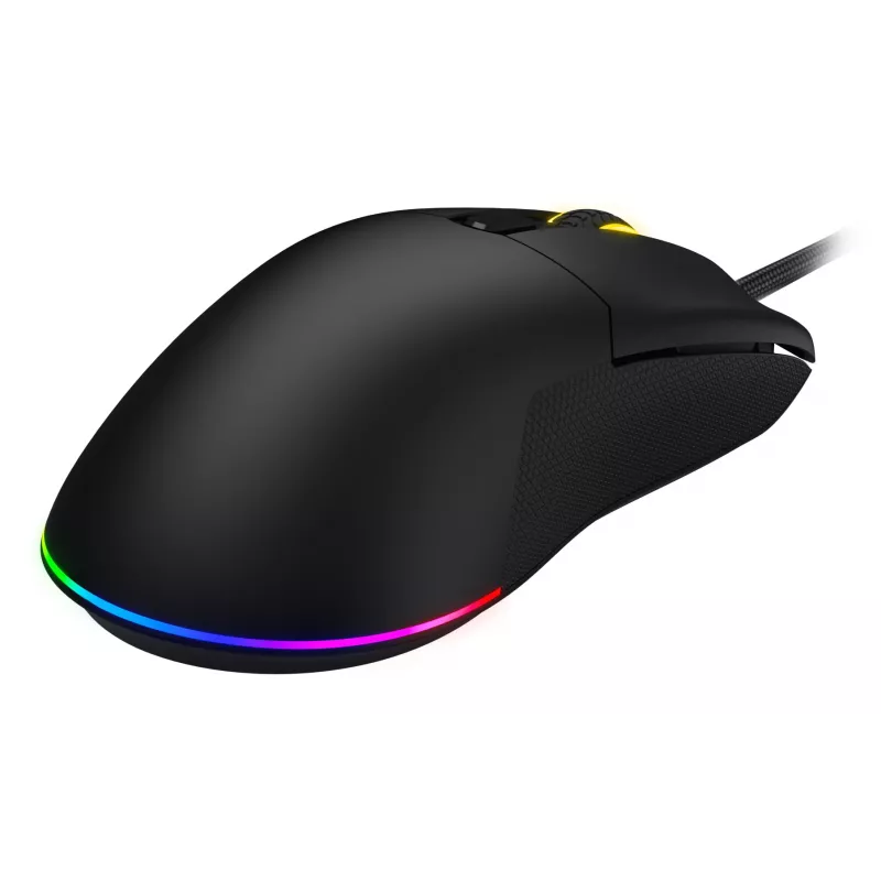 HATOR Pulsar 3, negro — switches ópticos amarillos 100M PixArt PMW 3311 (HTM610)