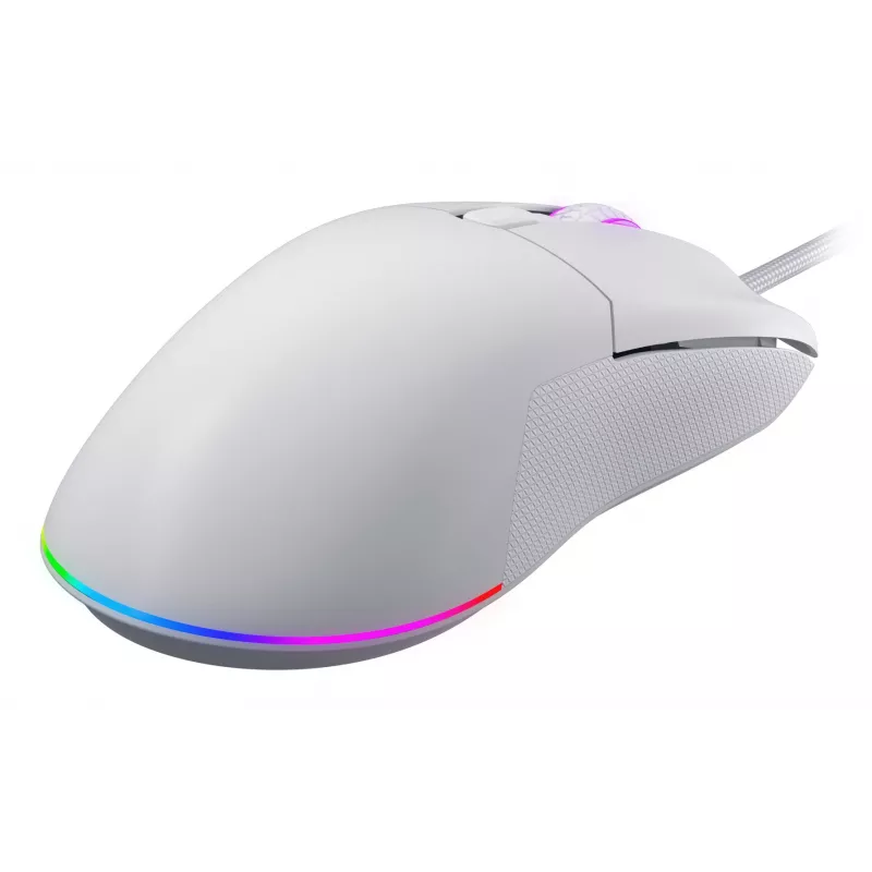 Ratón HATOR Pulsar 3 Optical amarillo 12000 DPI 6 botones blanco