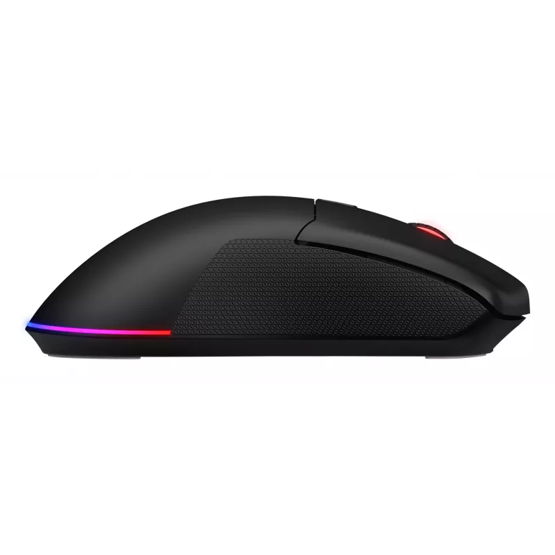HATOR Pulsar 3 Wireless, negro — switches ópticos amarillos 100M PixArt PMW 3311 (HTM630)