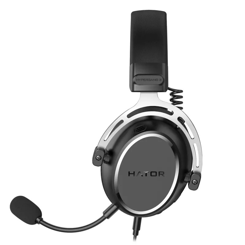 HATOR HYPERGANG 3 Hi-Res Auriculares con cable diadema gaming USB Type-C / USB Type-A negro