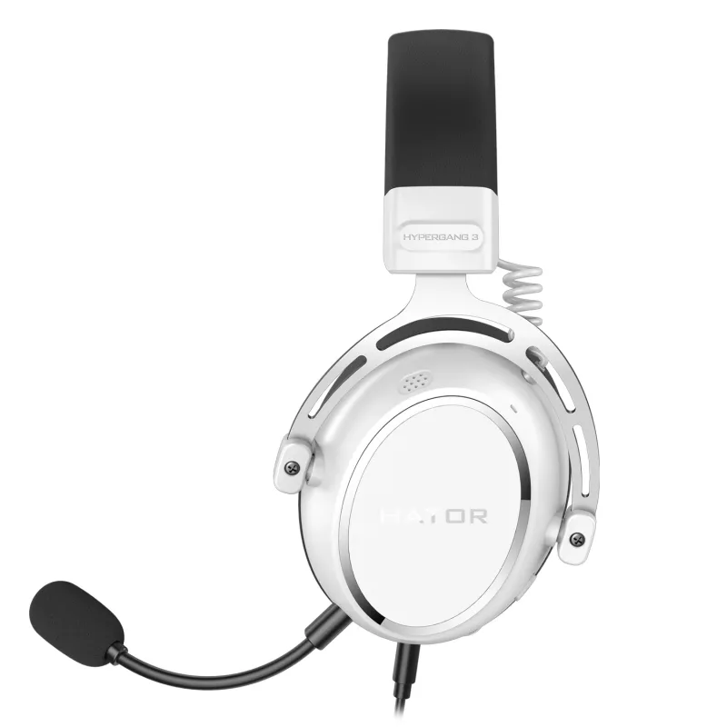 HATOR HYPERGANG 3 Hi-Res Auriculares con cable diadema gaming USB Type-C / USB Type-A blanco