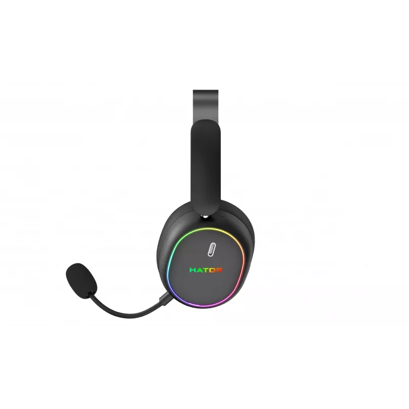 HATOR Phoenix 2 Auriculares inalámbricos con cable y sin cables diadema gaming USB Type-C / USB Type-A Bluetooth negro