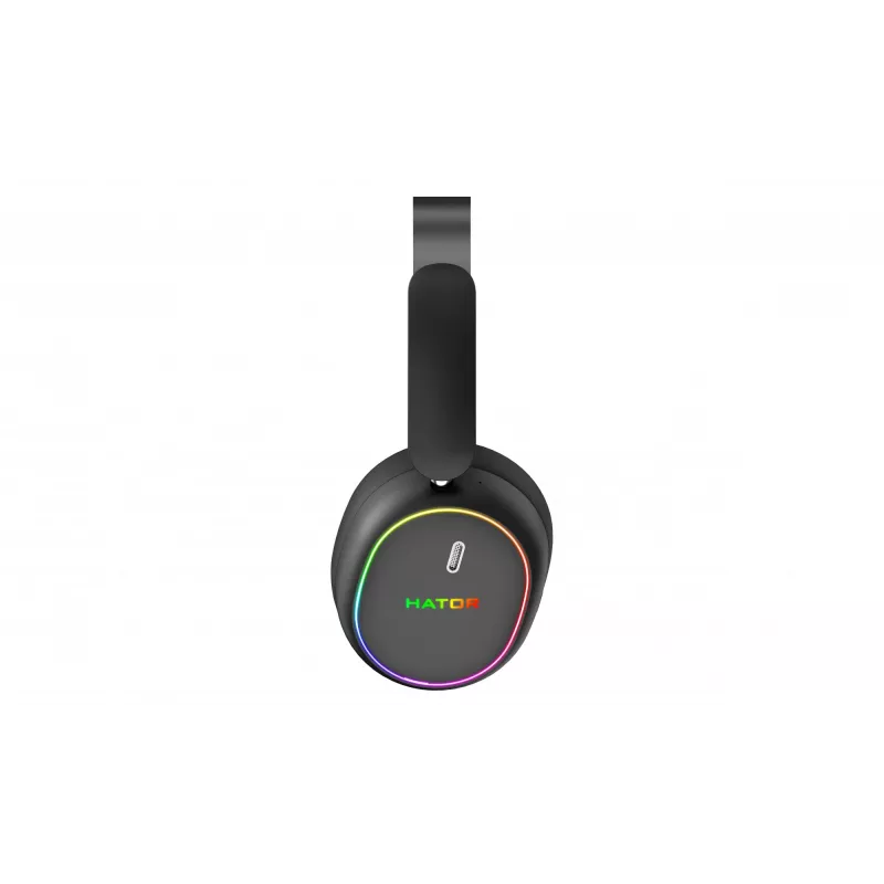 HATOR Phoenix 2 Auriculares inalámbricos con cable y sin cables diadema gaming USB Type-C / USB Type-A Bluetooth negro