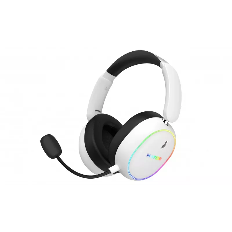 HATOR Phoenix 2 Auriculares inalámbricos con cable y sin cables diadema gaming USB Type-C / USB Type-A Bluetooth blanco