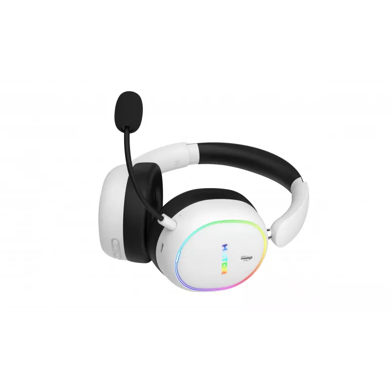 HATOR Phoenix 2 Auriculares inalámbricos con cable y sin cables diadema gaming USB Type-C / USB Type-A Bluetooth blanco