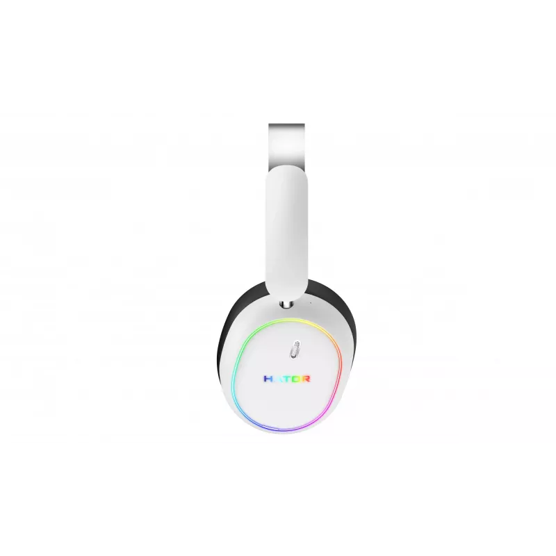 HATOR Phoenix 2 Auriculares inalámbricos con cable y sin cables diadema gaming USB Type-C / USB Type-A Bluetooth blanco
