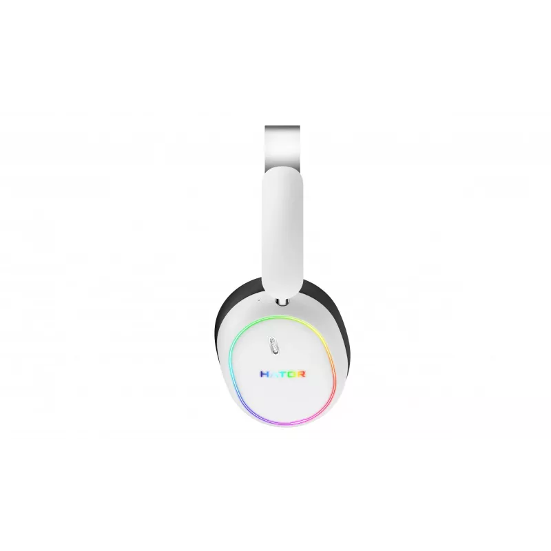 HATOR Phoenix 2 Auriculares inalámbricos con cable y sin cables diadema gaming USB Type-C / USB Type-A Bluetooth blanco