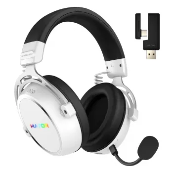 HATOR Hypergang 3 Auriculares inalámbricos diadema gaming USB Type-C / USB Type-A Bluetooth blanco