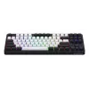 HATOR Rockfall 3 TKL Wireless, negro, QMK/VIA, perfil OMA teclas blanco-negro Teclado — switches mecánicos lineales hotswap — US — distribución ANSI (HTK850)