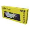 HATOR Rockfall 3 TKL Wireless, negro, QMK/VIA, perfil OMA teclas blanco-negro Teclado — switches mecánicos lineales hotswap — US — distribución ANSI (HTK850)