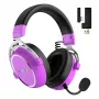 HATOR Hypergang 3 Auriculares inalámbricos diadema gaming USB Type-C / USB Type-A Bluetooth violeta