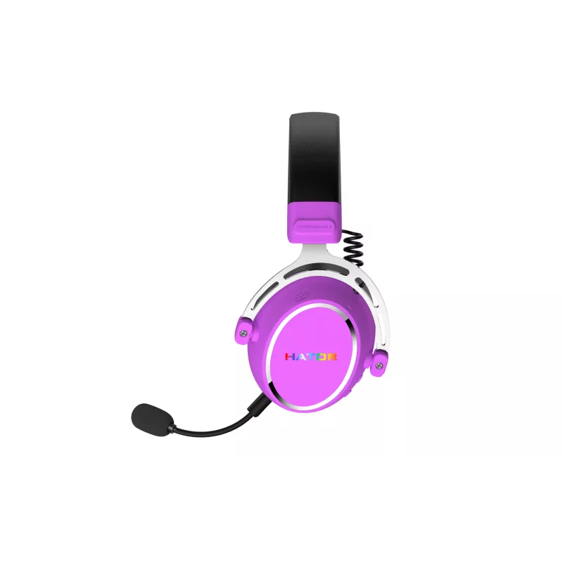 HATOR Hypergang 3 Auriculares inalámbricos diadema gaming USB Type-C / USB Type-A Bluetooth violeta